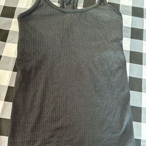 lululemon athletica Charcoal Ribbed Tank Top